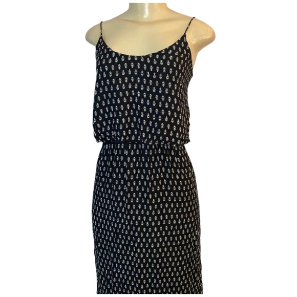 Collection Pimkie Maxi Bohemian Dress Black Print Sleeveless Size Medium - Picture 3 of 6